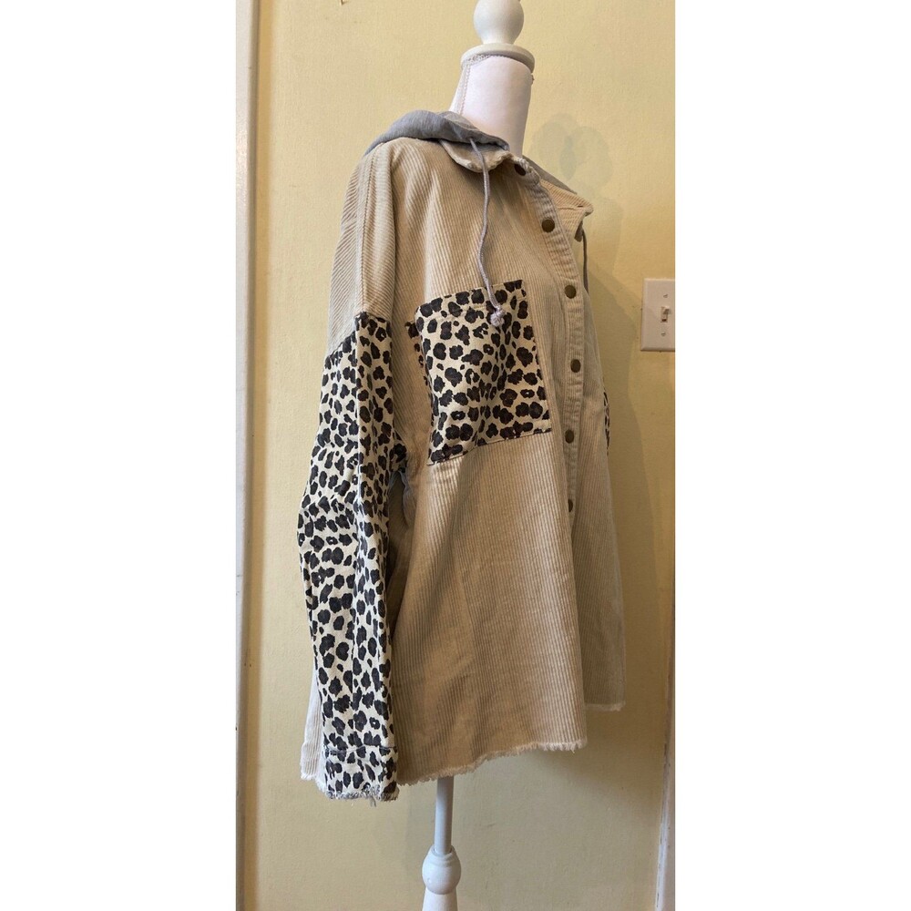 OLI HALI TOP OLI & HALI shirt Oli and Hali long sleeve snap down pockets boho SM - Picture 8 of 12